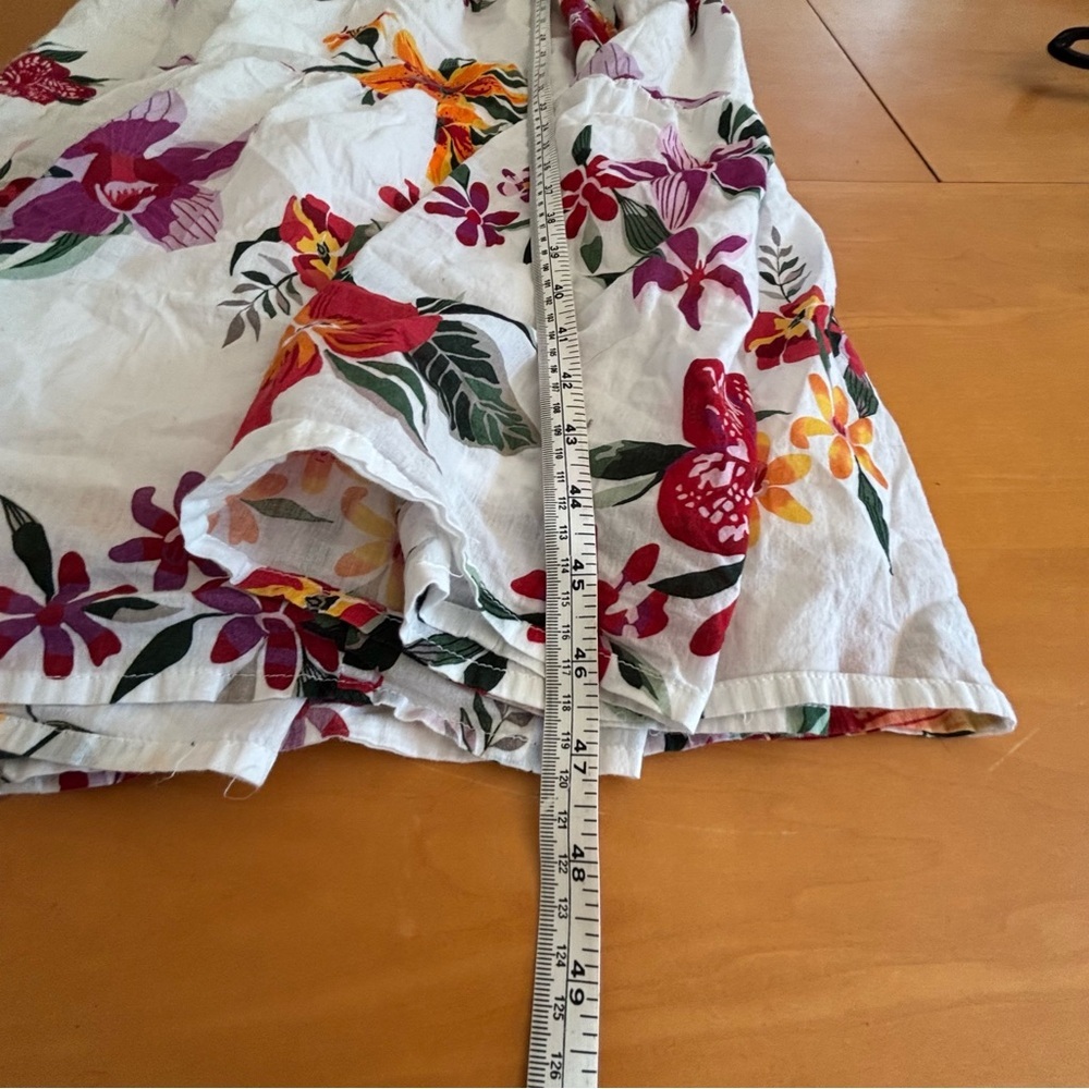 eShakti white tropical floral sleeveless tiered maxi dress size S 4 - Picture 14 of 14